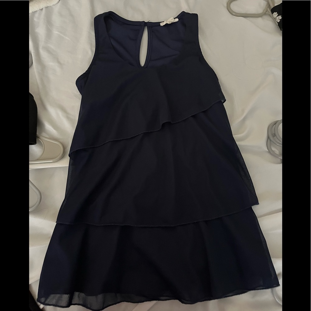 Navy blue layered tank